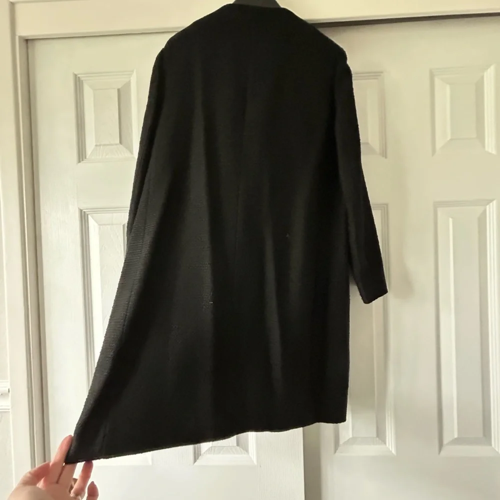 Kate Spade Black Flower Jacket Timeless Design - Picture 6 of 8